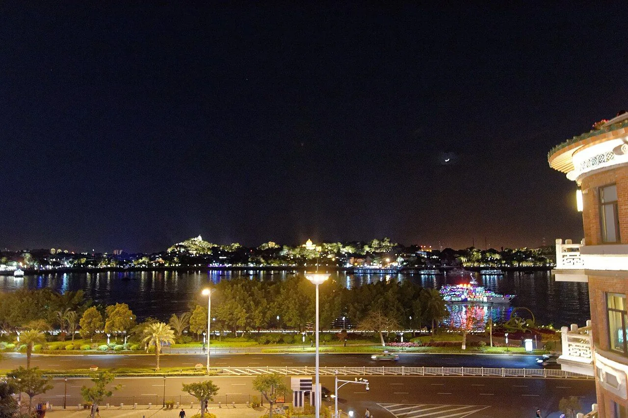 Gulangyu Island seen across the water from central Xiamen.