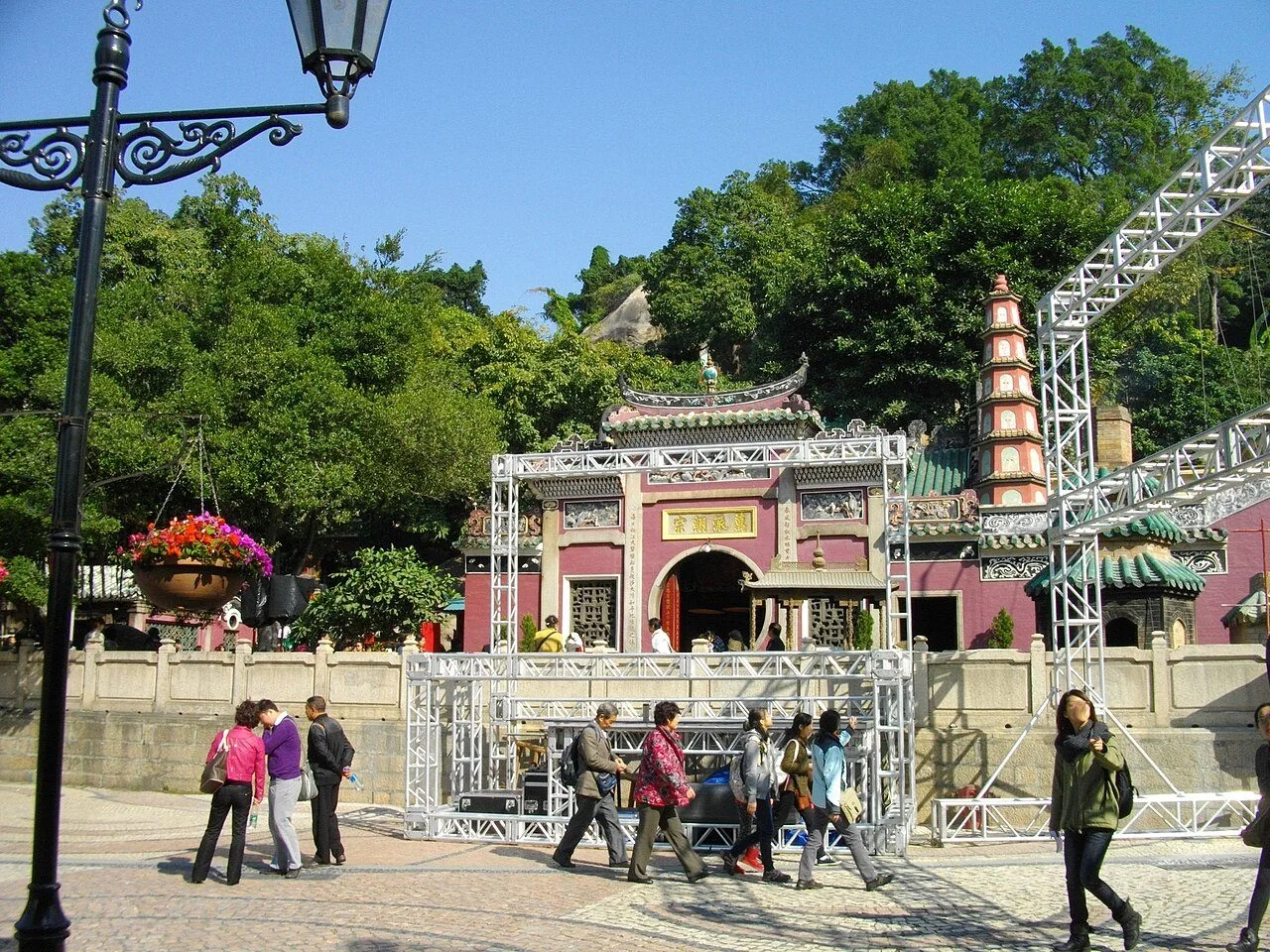 A-Ma Temple’s entrance and courtyard in Macao.
