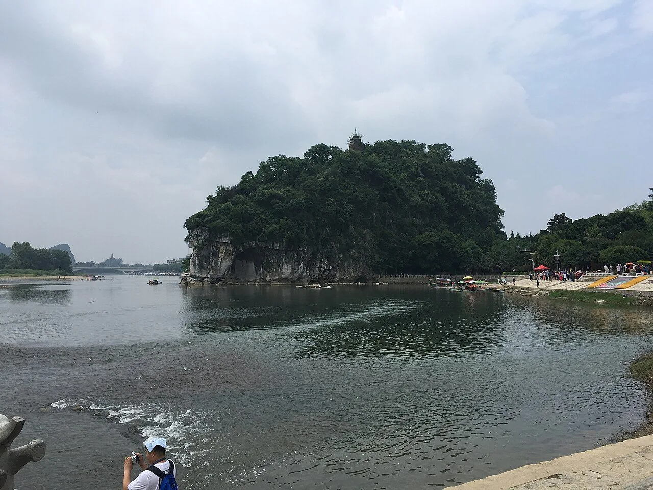 Elephant Trunk Hill viewed across the water in 2018.