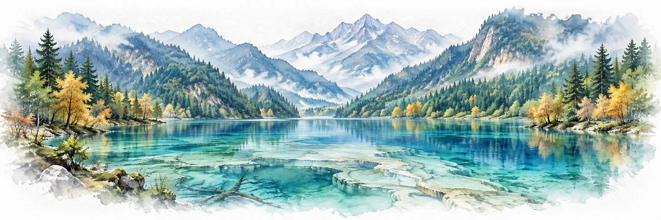 Jiuzhaigou · Turquoise reflections